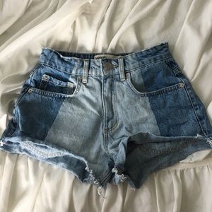 Denim jean shorts